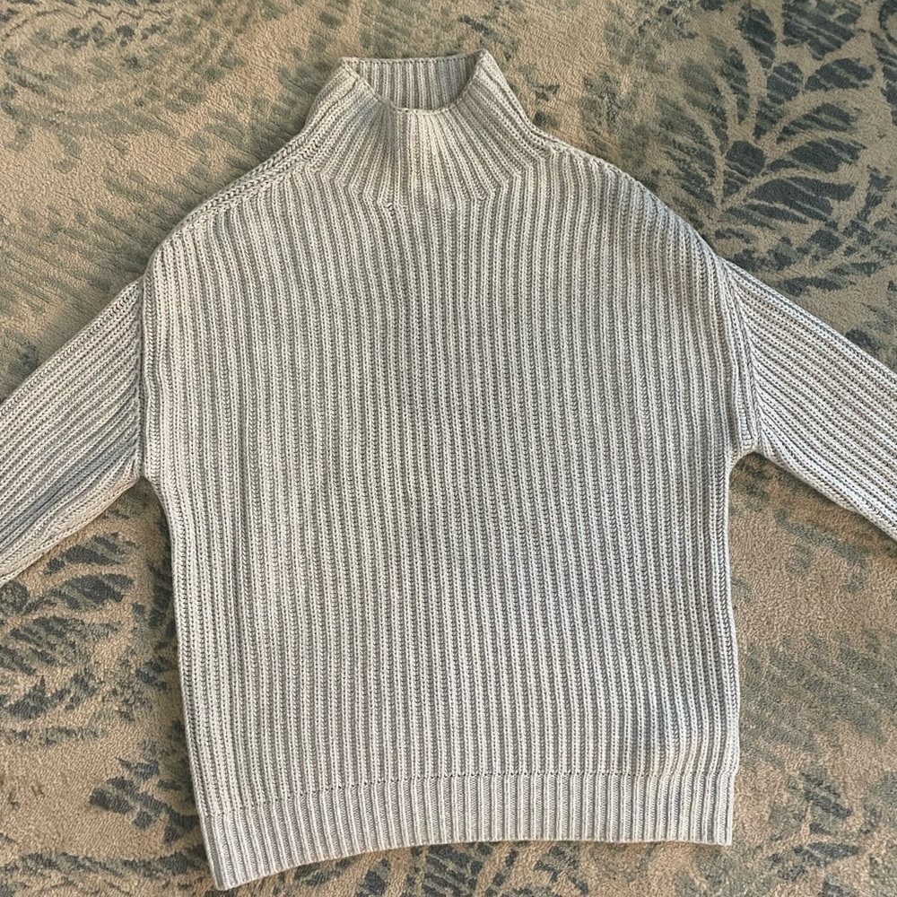 GAP Women's Cowl Neck Sweater cream thick warm winter cozy 8 - Picture 3 of 3